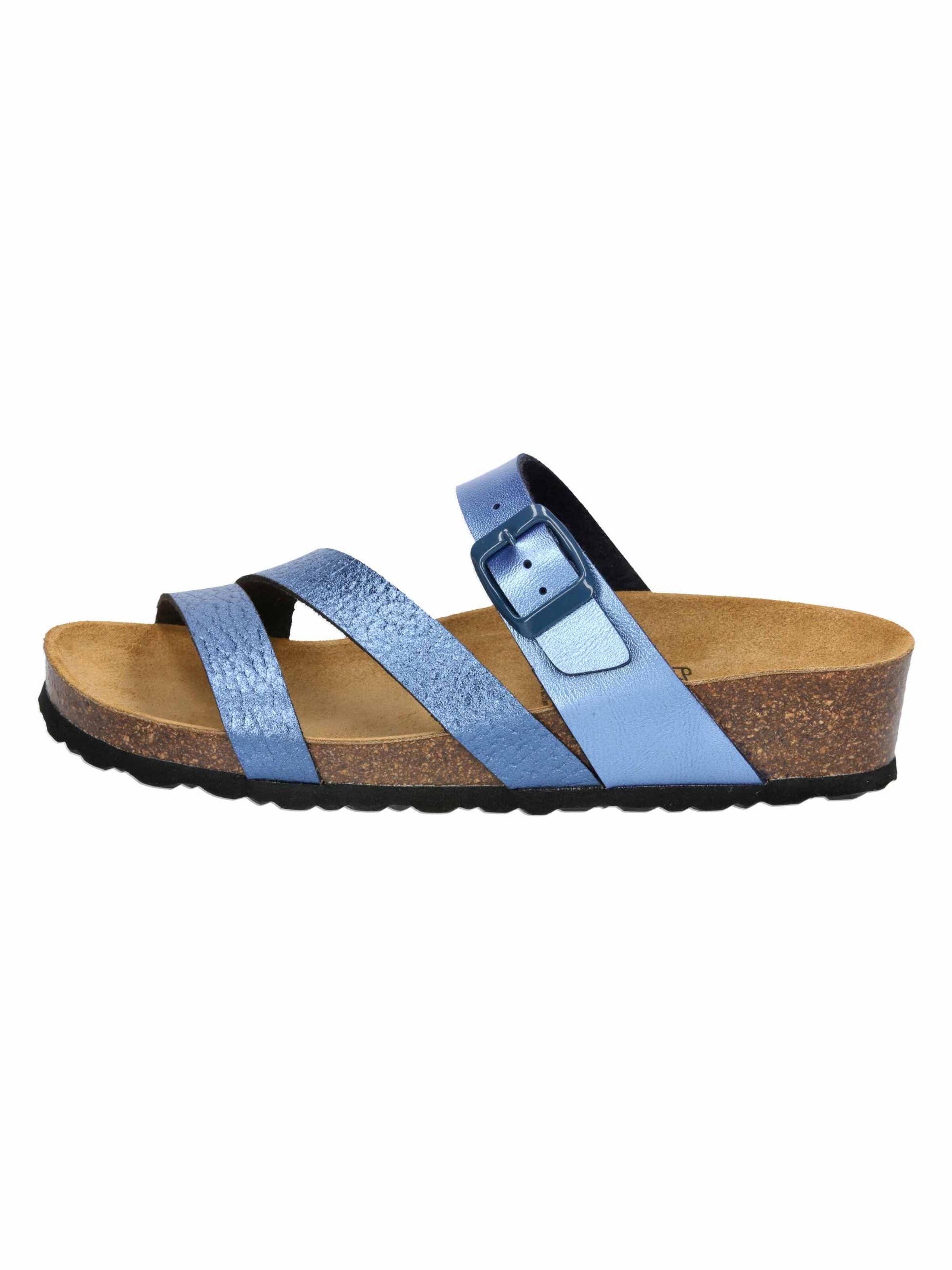 LICO Pantolette 'Natural Glitter' in Blau