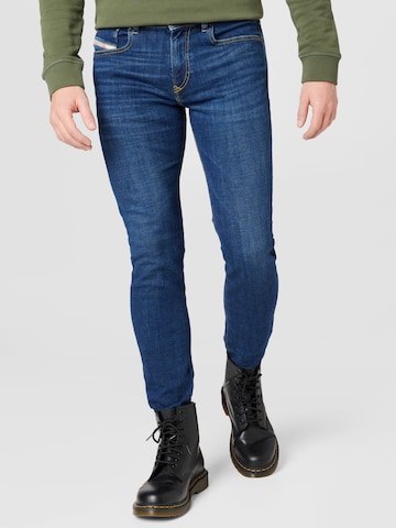 DIESEL Skinny Jeans i blå: forside