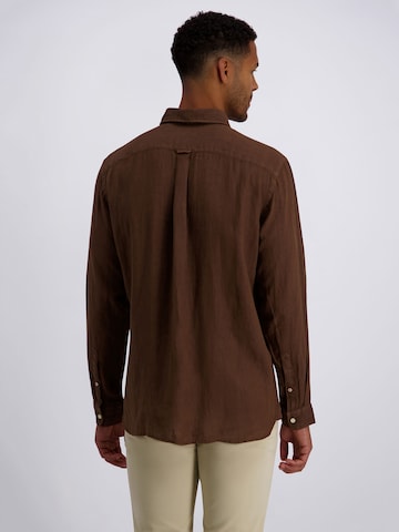 Coupe regular Chemise PIERRE CARDIN en marron