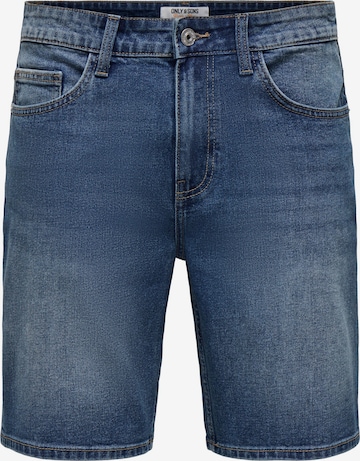 Jeans 'ONSWEFT' di Only & Sons in blu: frontale