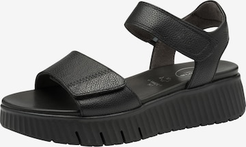 Sandales Tamaris Comfort en noir : devant