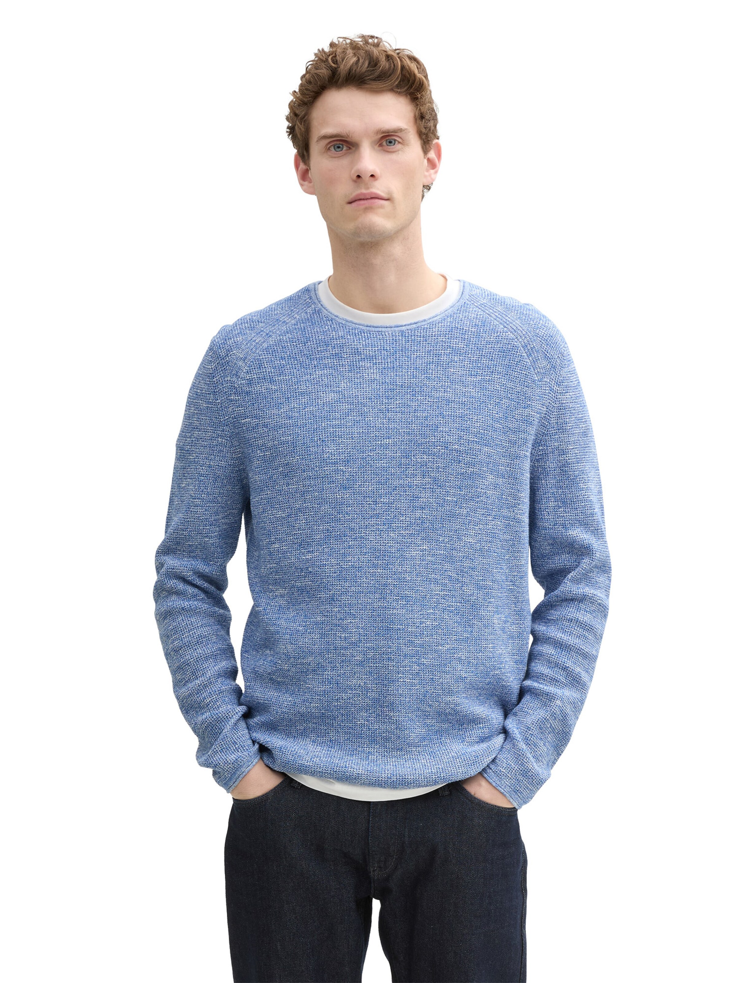 TOM TAILOR Trui in Blauw: voorkant