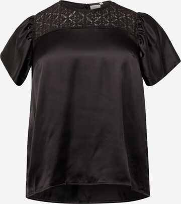 ONLY Carmakoma Blouse in Black: front