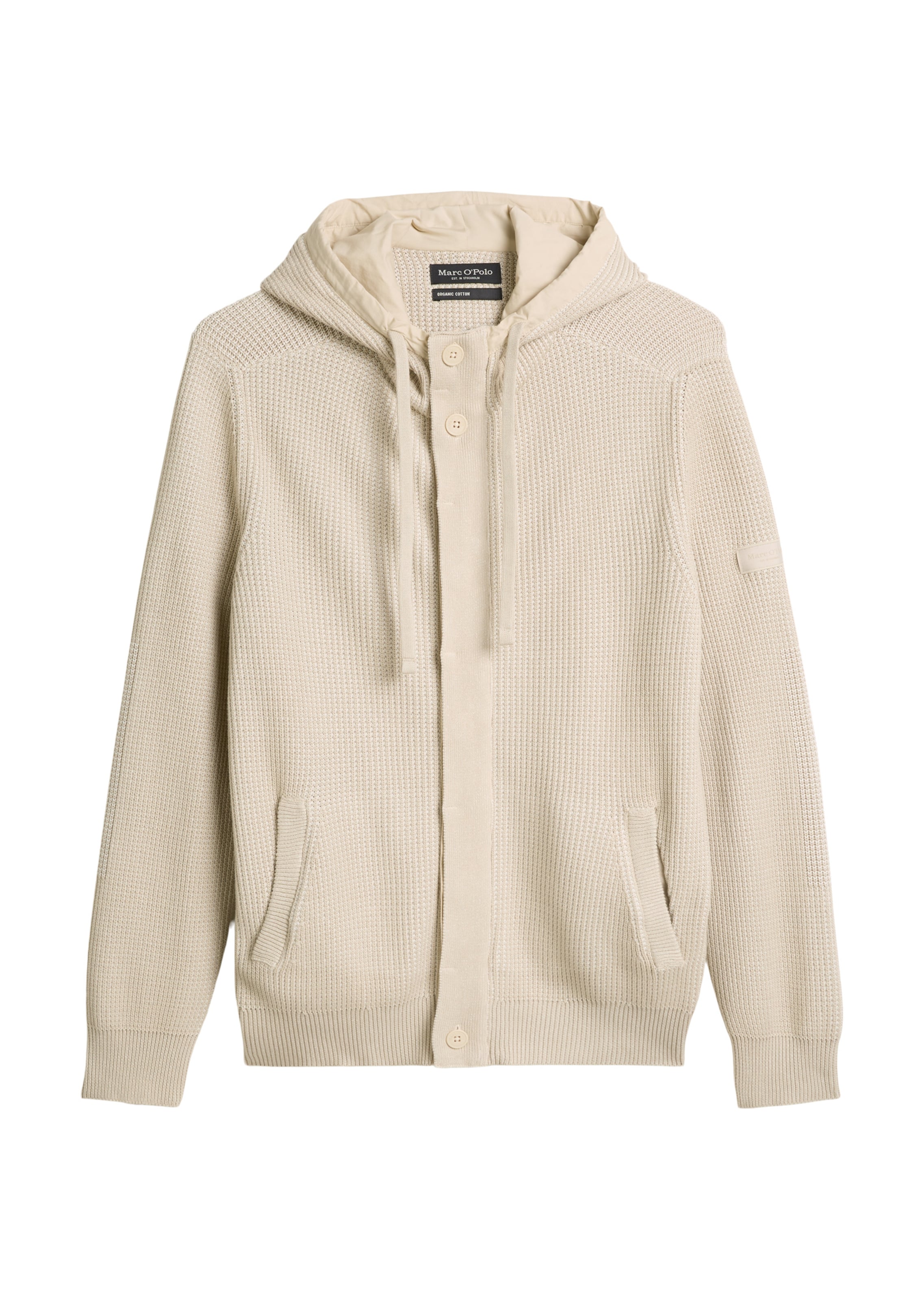 Marc O'Polo Strickjacke in Beige: Vorderseite