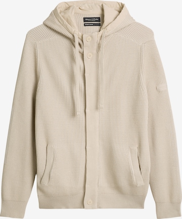 Marc O'Polo Gebreid vest in Beige: voorkant