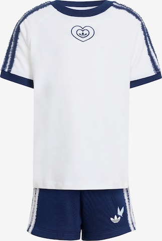 ADIDAS ORIGINALS - Conjunto 'ADIDAS DISNEY SHORT T-SHIRT' en azul: frente