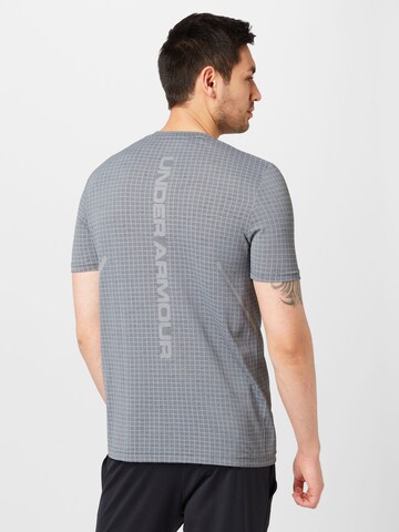 UNDER ARMOUR Performance Shirt 'Grid' in Grey