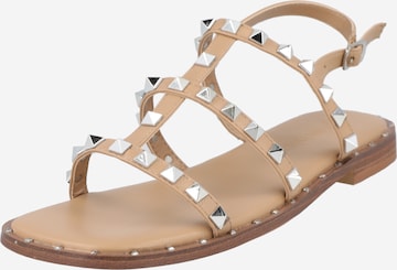 Dorothy Perkins Strap sandal in Beige: front