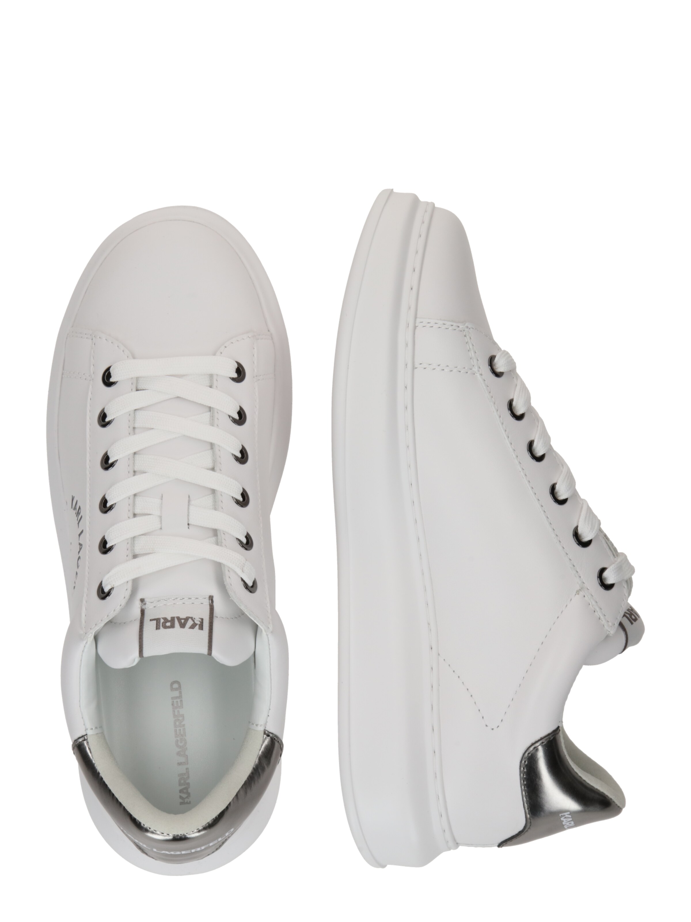 Sneaker low de la Karl Lagerfeld pe alb