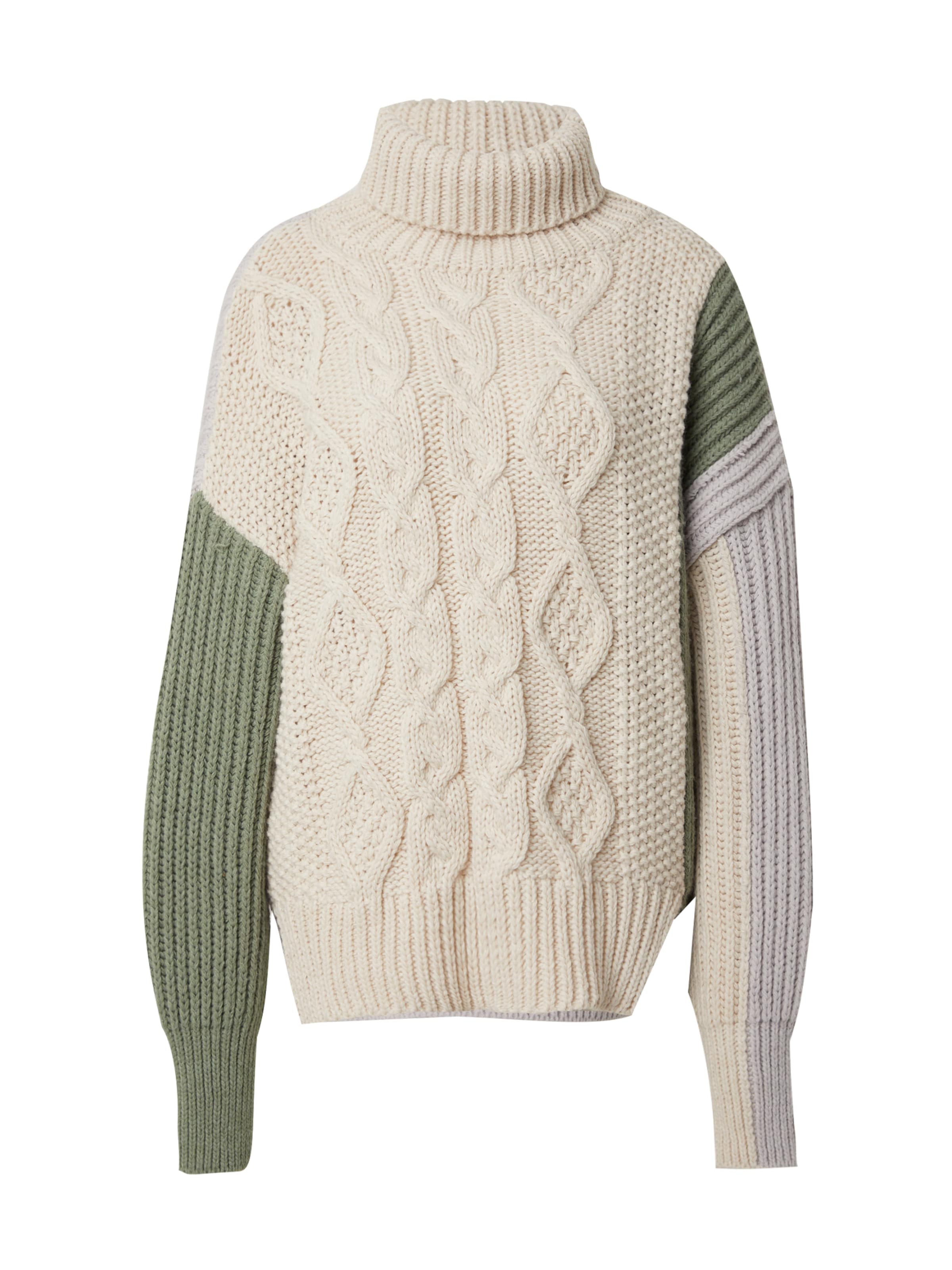 Guido Maria Kretschmer Women Jersey en crema / gris / caqui, Vista del producto