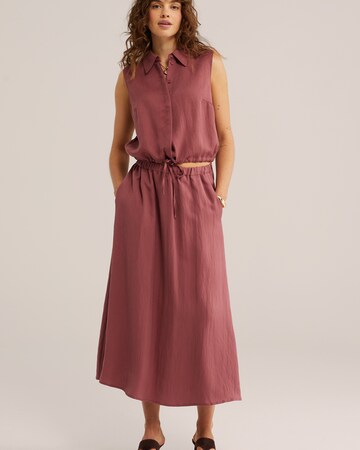WE Fashion - Falda en rojo: frente