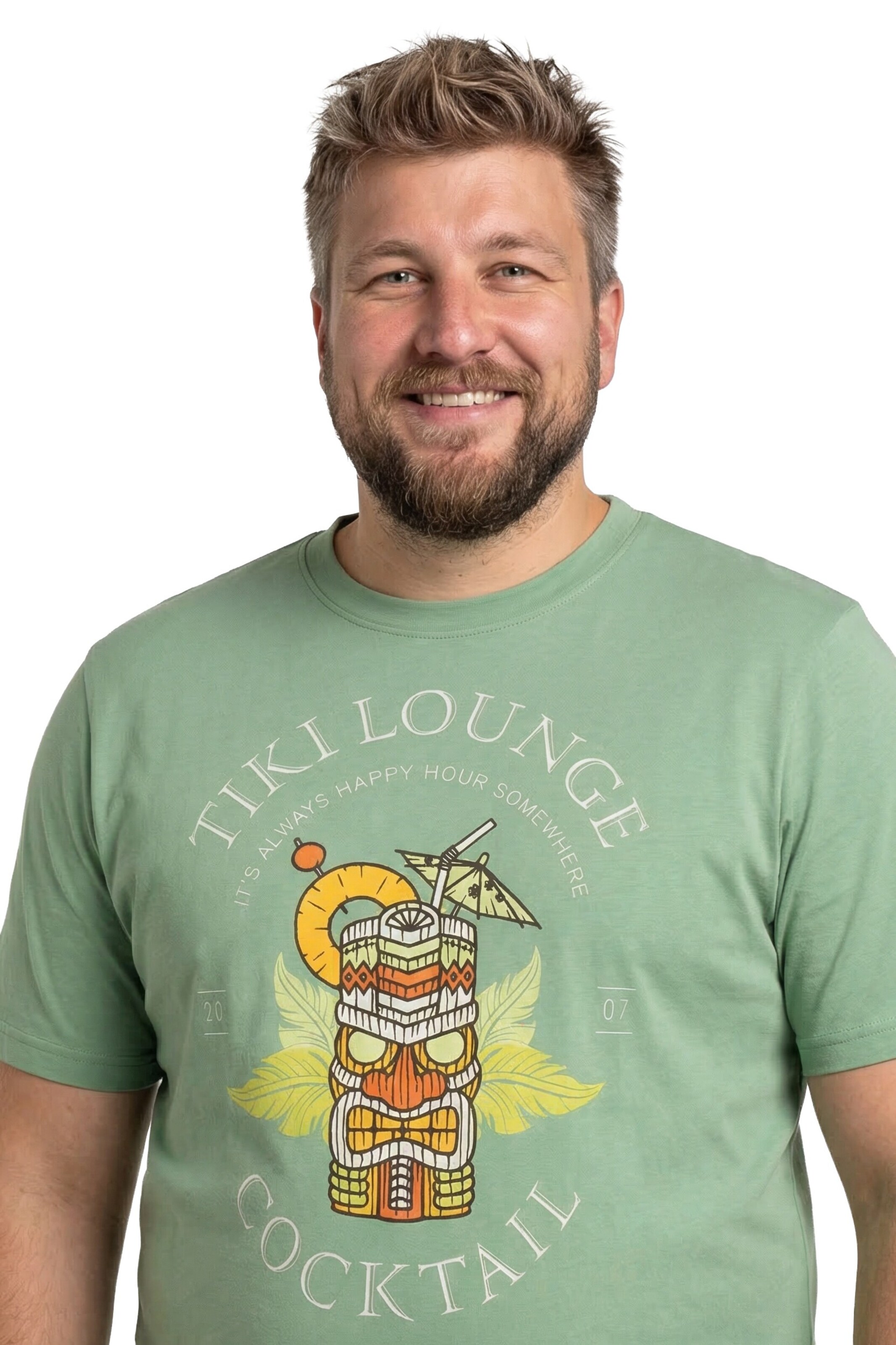 Men Plus T-Shirt in Grün