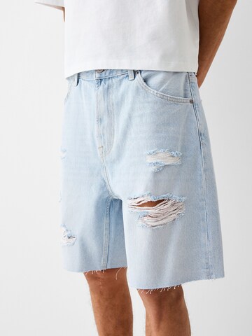 Bershka Loosefit Shorts in Blau