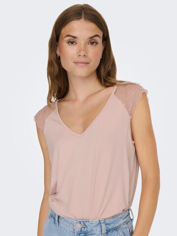 T-shirt 'PETRA' ONLY en rose : devant