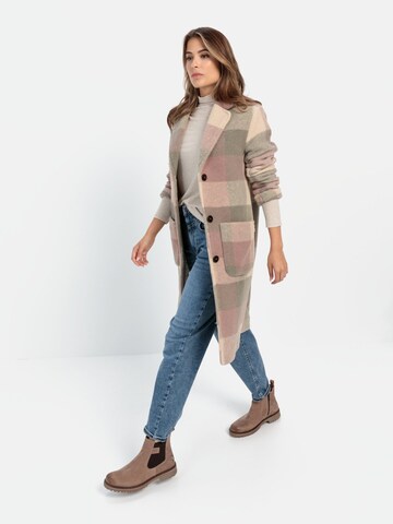CAMEL ACTIVE Wollmantel mit Reverskragen in Beige