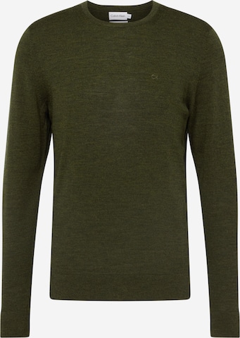 Calvin Klein Sweater in Green: front