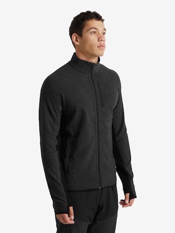 ICEBREAKER Athletic fleece jacket 'Descender' in Grey