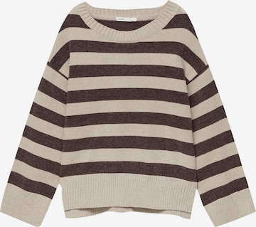 Pull&Bear Sweter w kolorze brązowy: przód