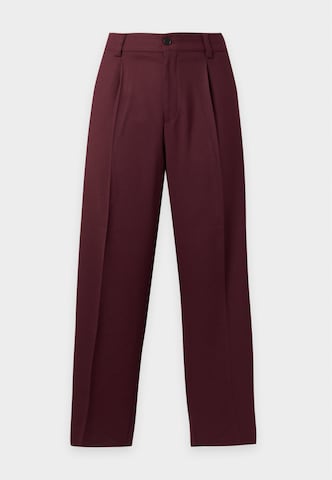 HUGO Trousers with creases 'Flips251X' in Red: front