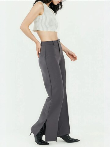 Regular Pantalon à plis Hiccup en gris