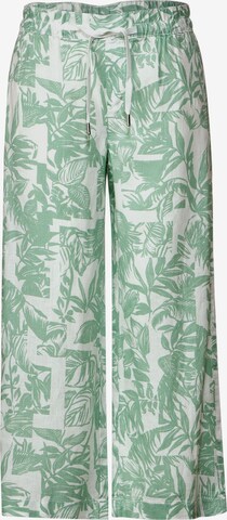 STREET ONE Wide leg Broek in Groen: voorkant