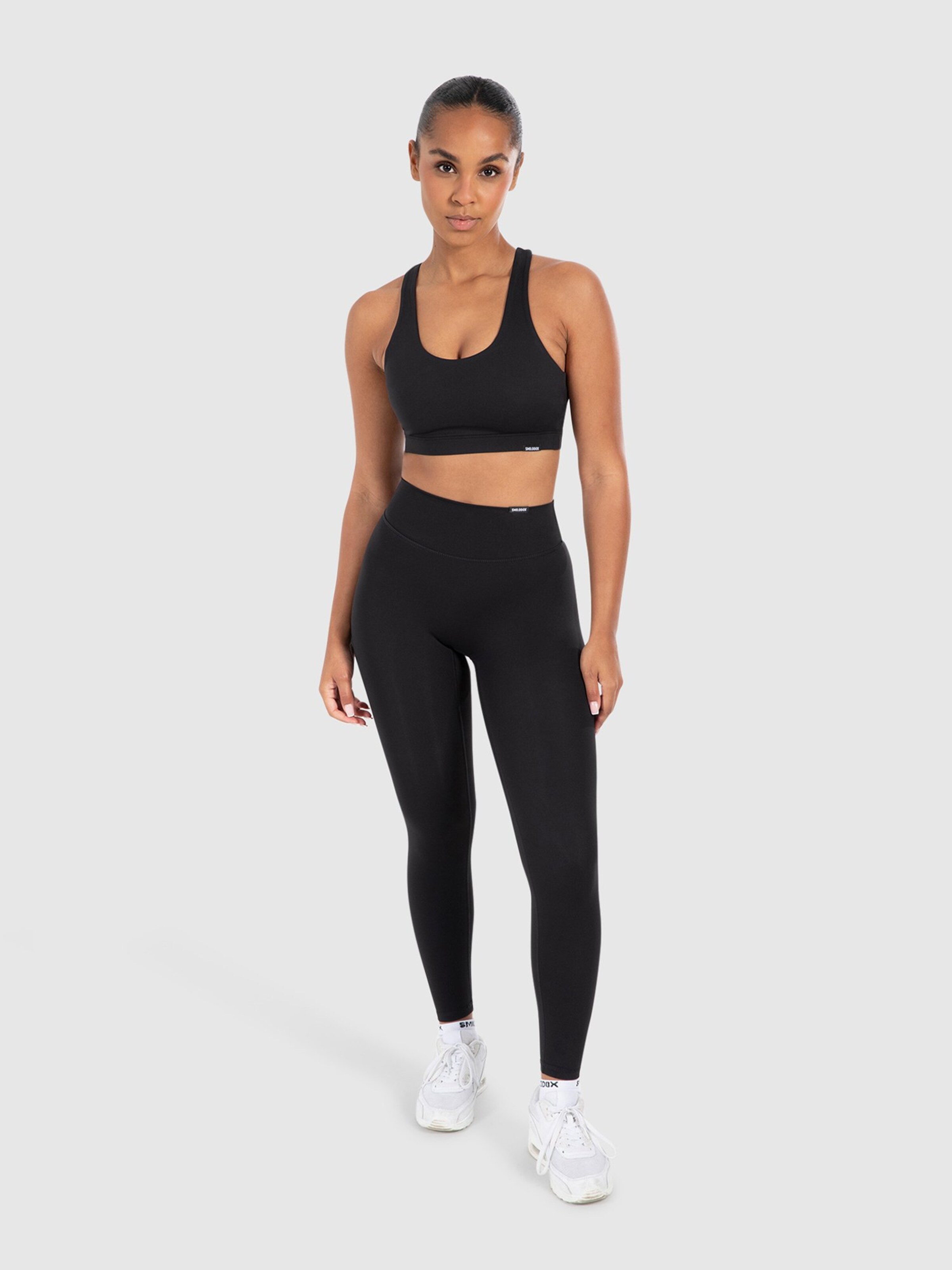 Coupe slim Leggings Smilodox en noir