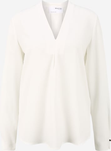 Selected Femme Tall Blouse 'Luna' in White: front