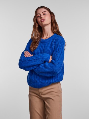 PIECES Sweater 'Sandra' in Blue: front