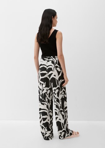 s.Oliver Wide leg Broek in Zwart