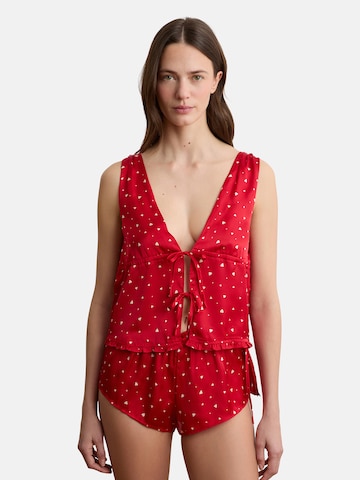 Camicia da notte 'BANDANA' di ETAM in rosso