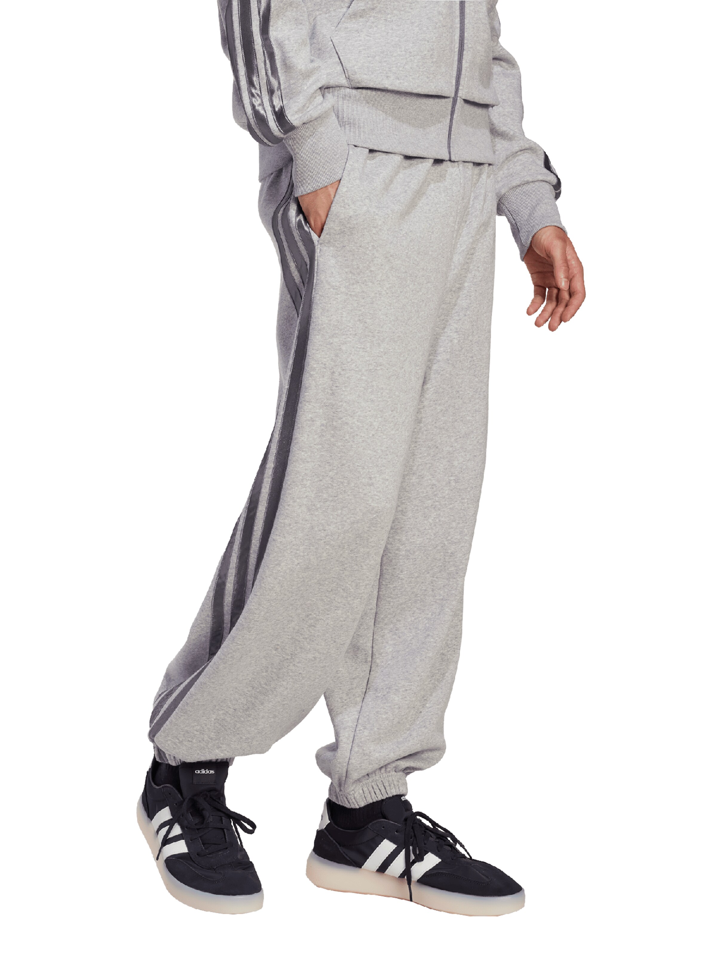 ADIDAS SPORTSWEAR Tapered Sporthose 'ESS' in Grau