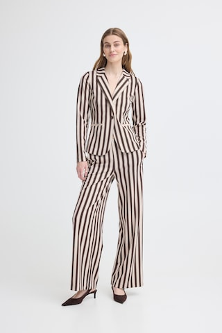 Wide Leg Pantalon 'KATE' ICHI en marron
