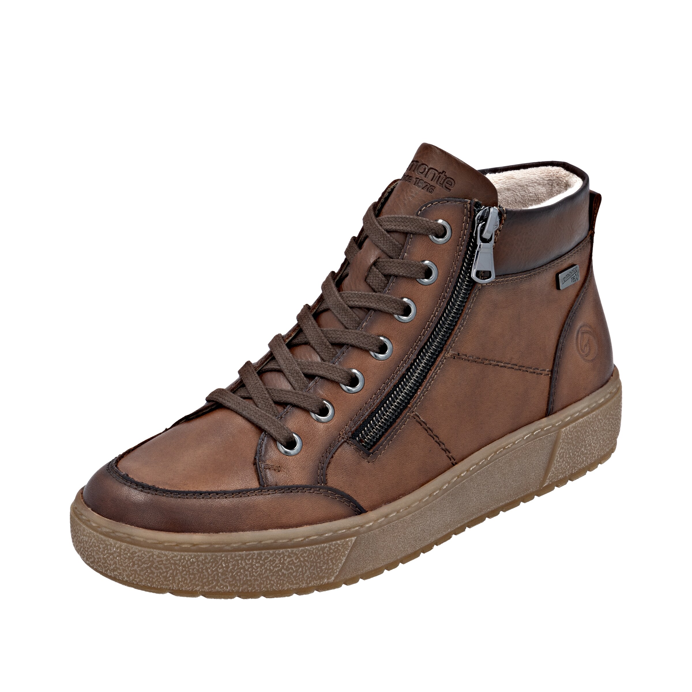 REMONTE Bottines à lacets en marron, Vue avec produit