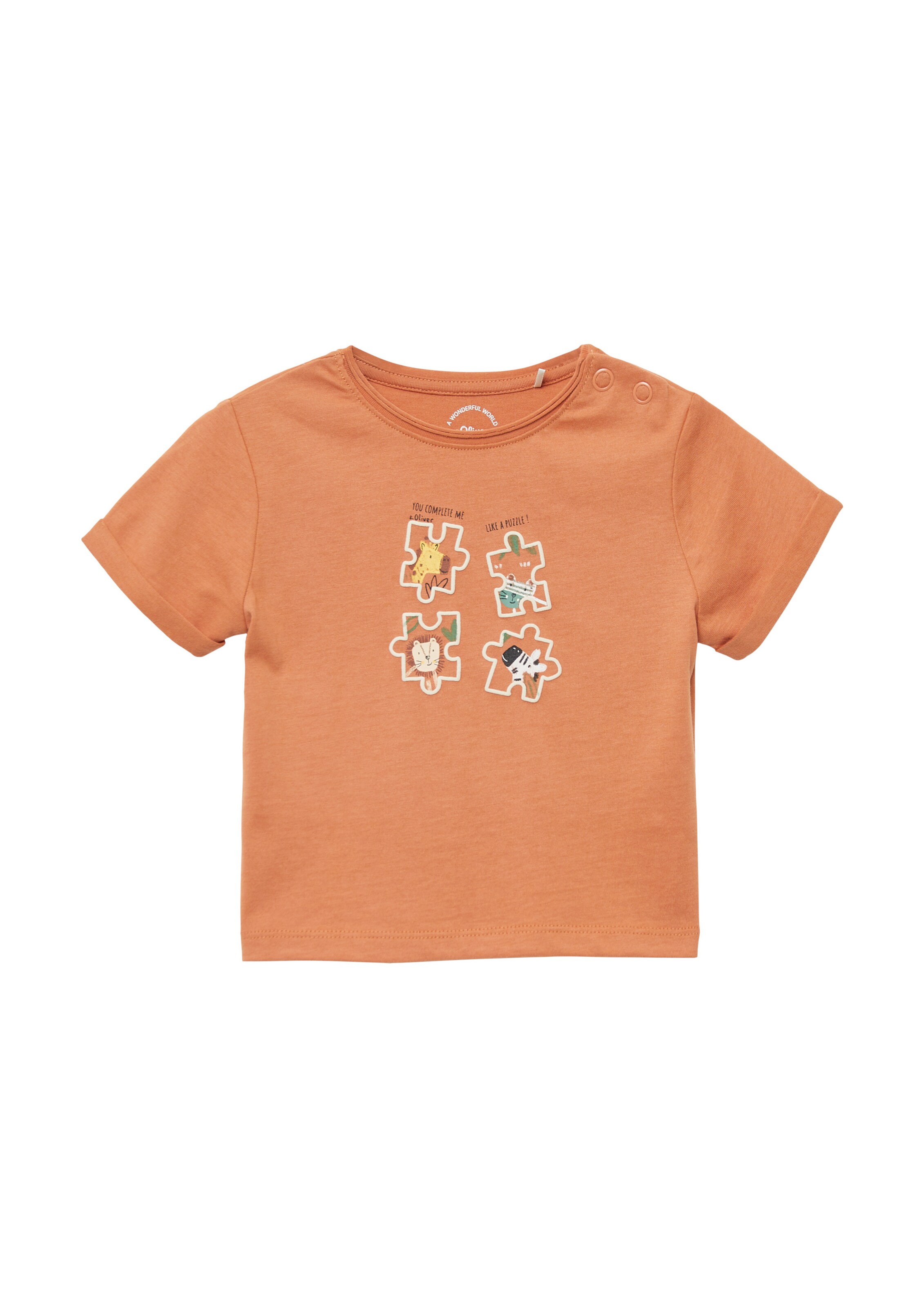 s.Oliver Shirt in Oranje: voorkant