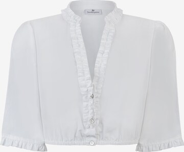 STOCKERPOINT Klederdracht blouse 'Adriette' in Wit: voorkant