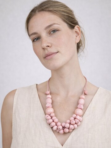 COLLEZIONE ALESSANDRO Necklace 'Bea' in Pink: front