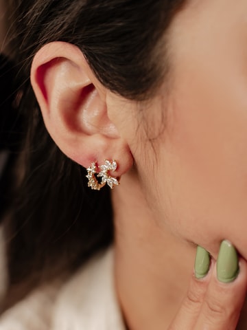 Hey Happiness Oorbellen 'Glitter Duo' in Goud