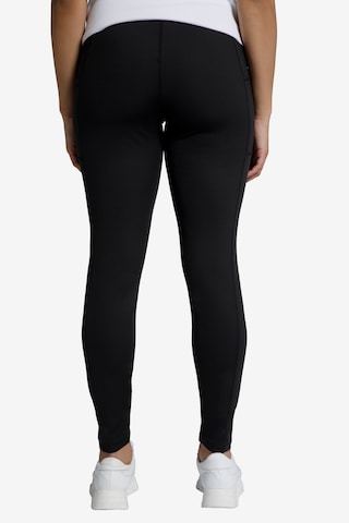 Ulla Popken Skinny Sportbroek in Zwart