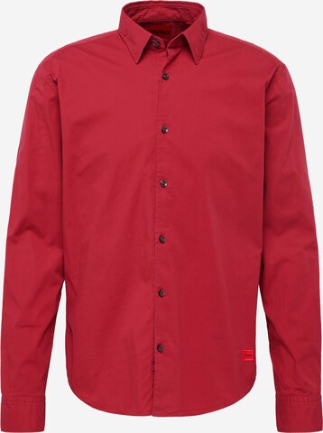 HUGO Button Up Shirt 'Ermo' in Red: front