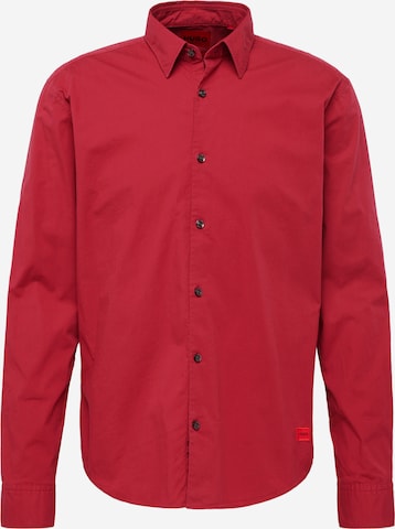 HUGO Red Button Up Shirt 'Ermo' in Red: front