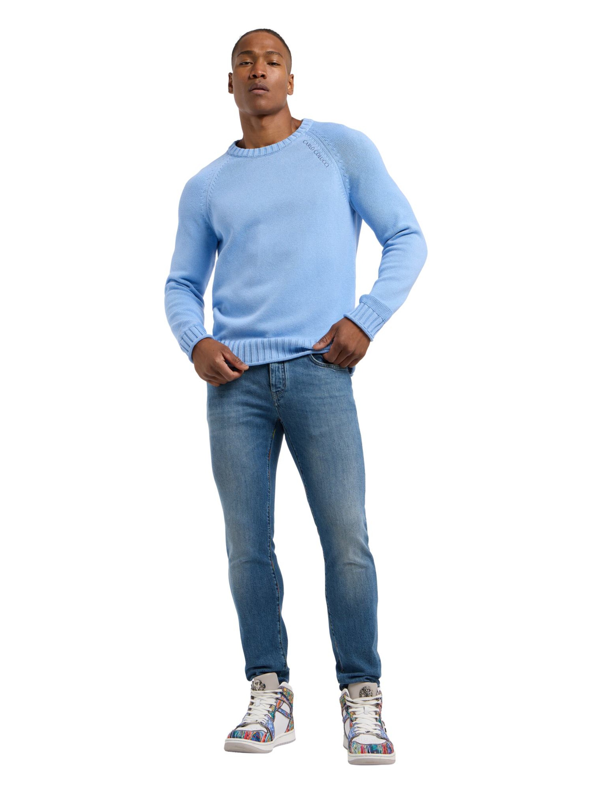 Carlo Colucci Pullover 'Divina' in Blau