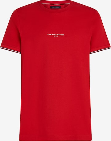 T-Shirt TOMMY HILFIGER en rouge : devant
