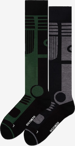Occulto Sports socks 'Felix' in Green: front