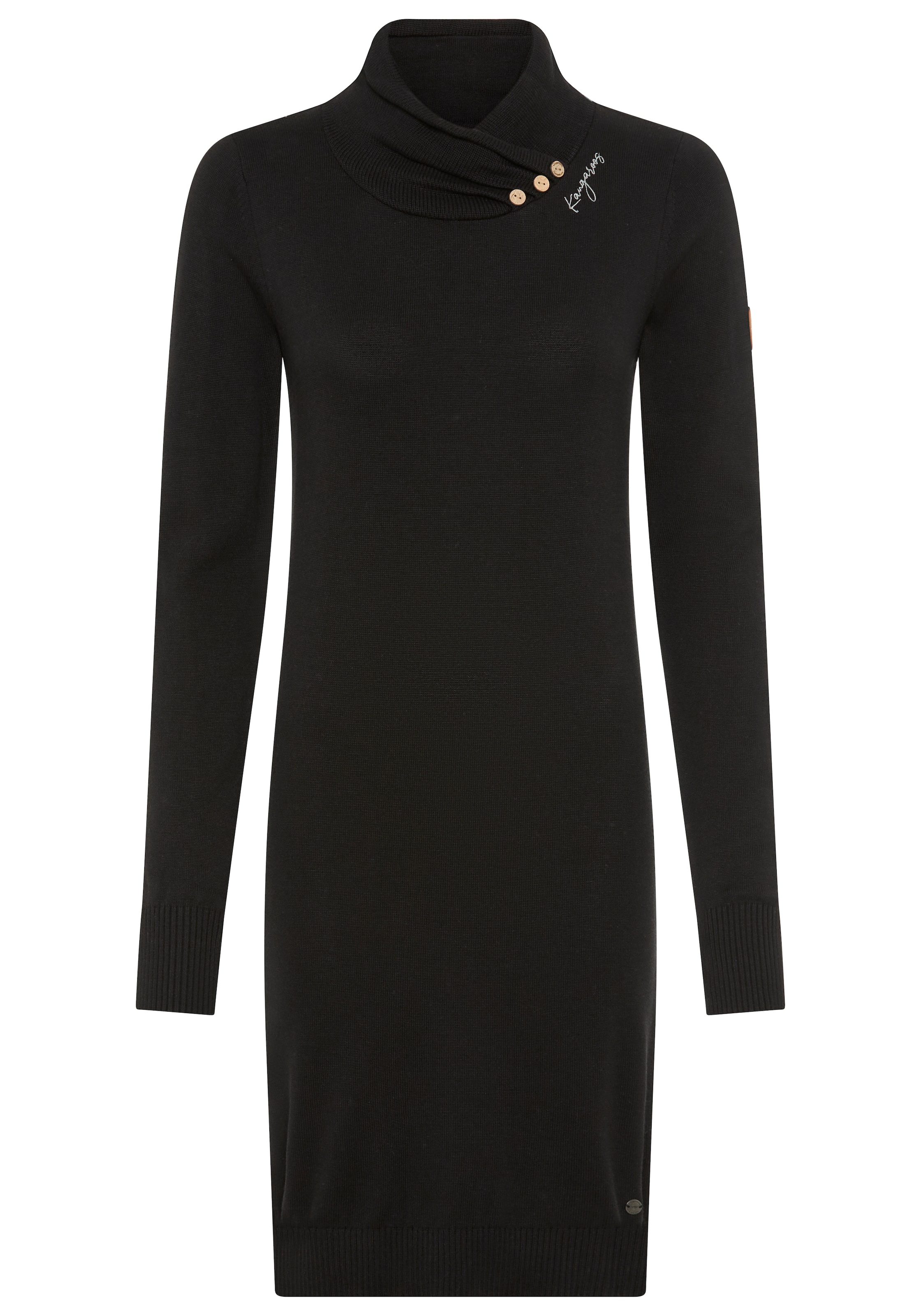 KangaROOS Knitted dress in Black, Item view