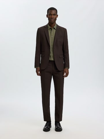 SELECTED - Ajuste estrecho Camisa en verde