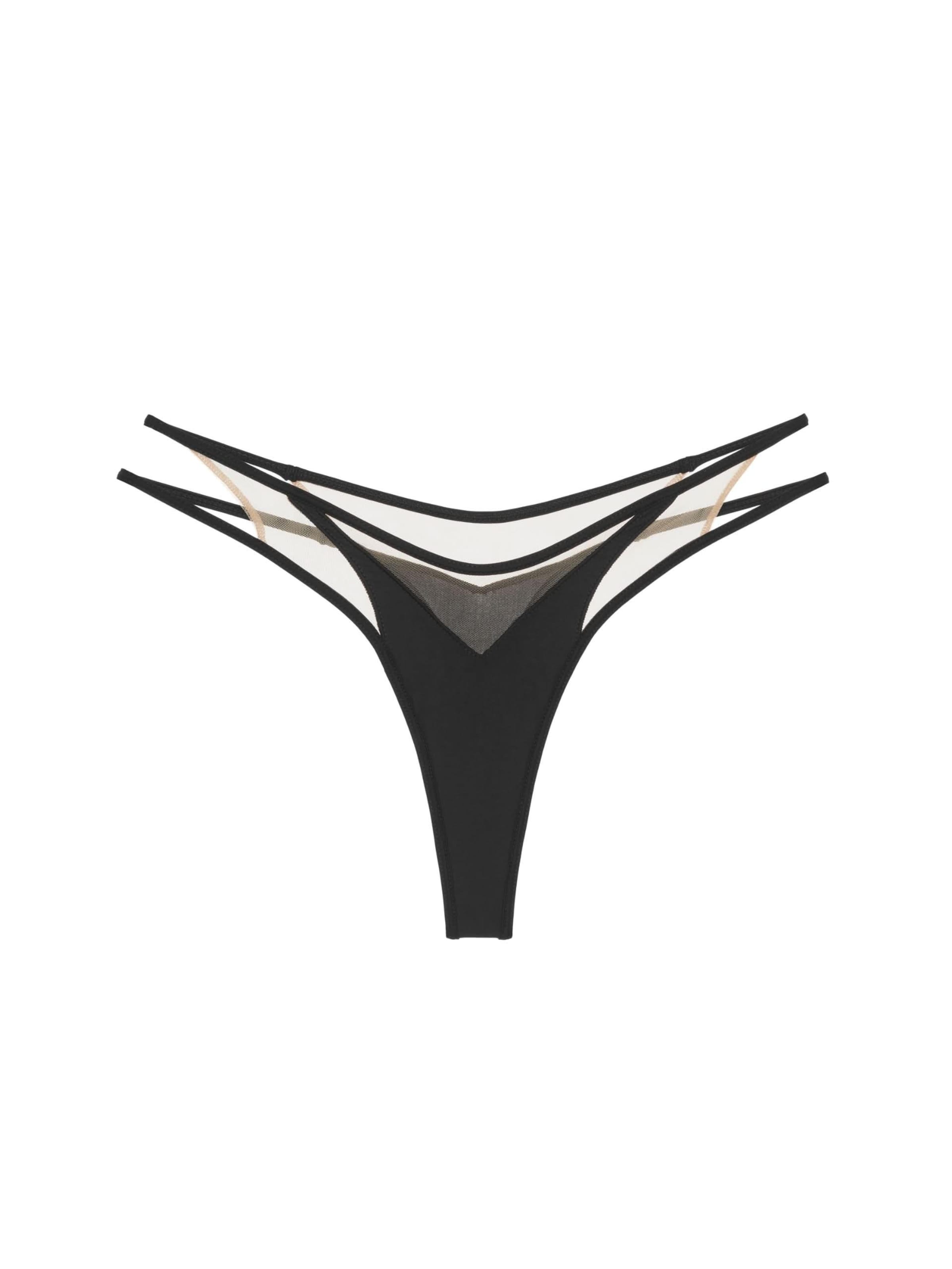 GOD SAVE QUEENS Bikinihose 'Heartless'‌‌‌‌‌‌ in Schwarz: Vorderseite