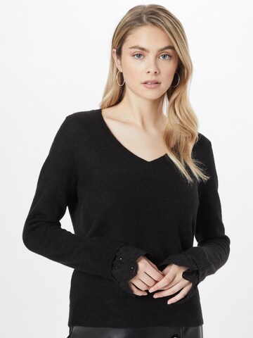 Pull-over 'IVA' VERO MODA en noir : devant