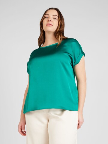 EVOKED Blouse 'ELLETTE' in Groen: voorkant