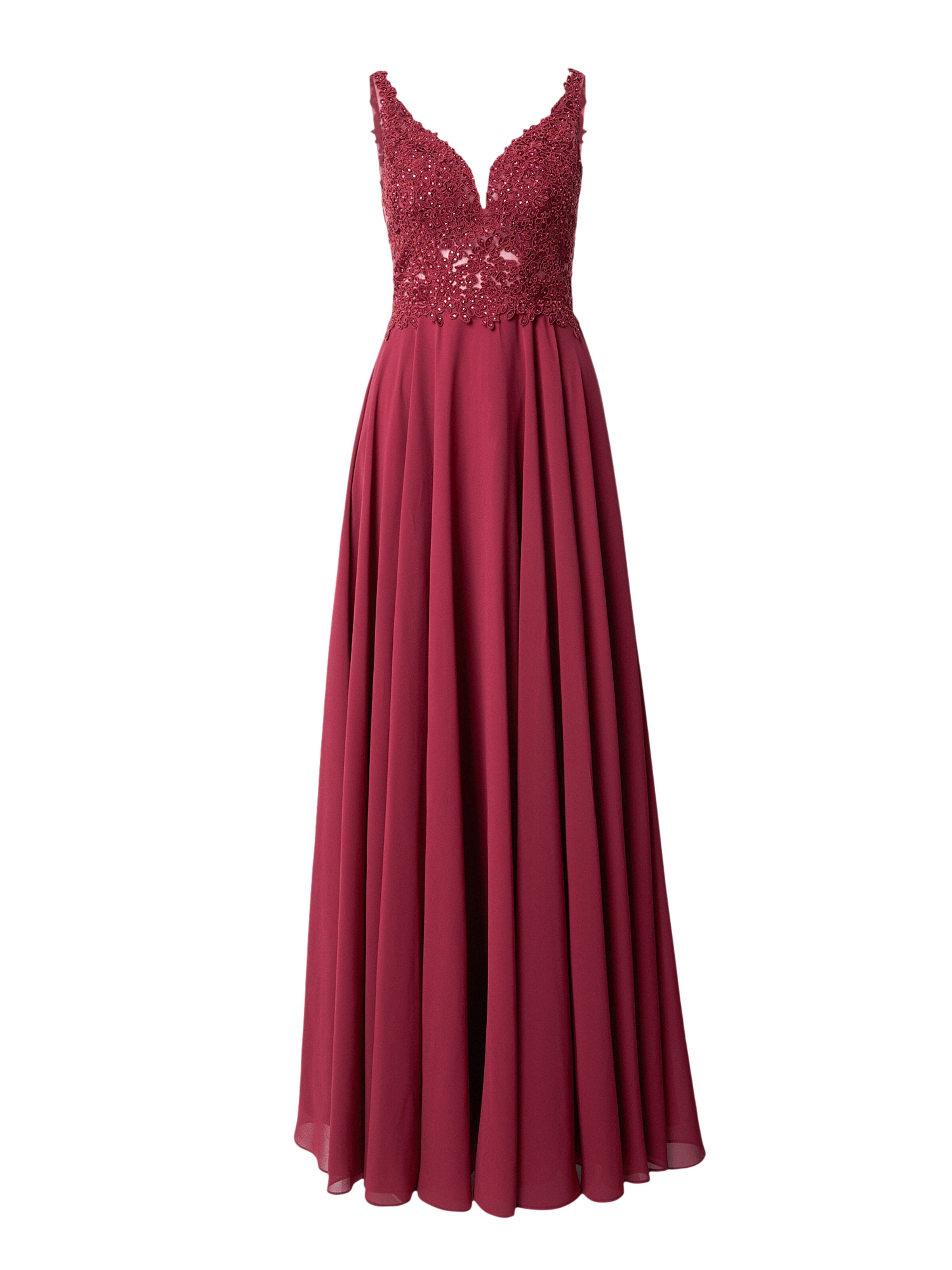 mascara Evening Dress in Purple: front