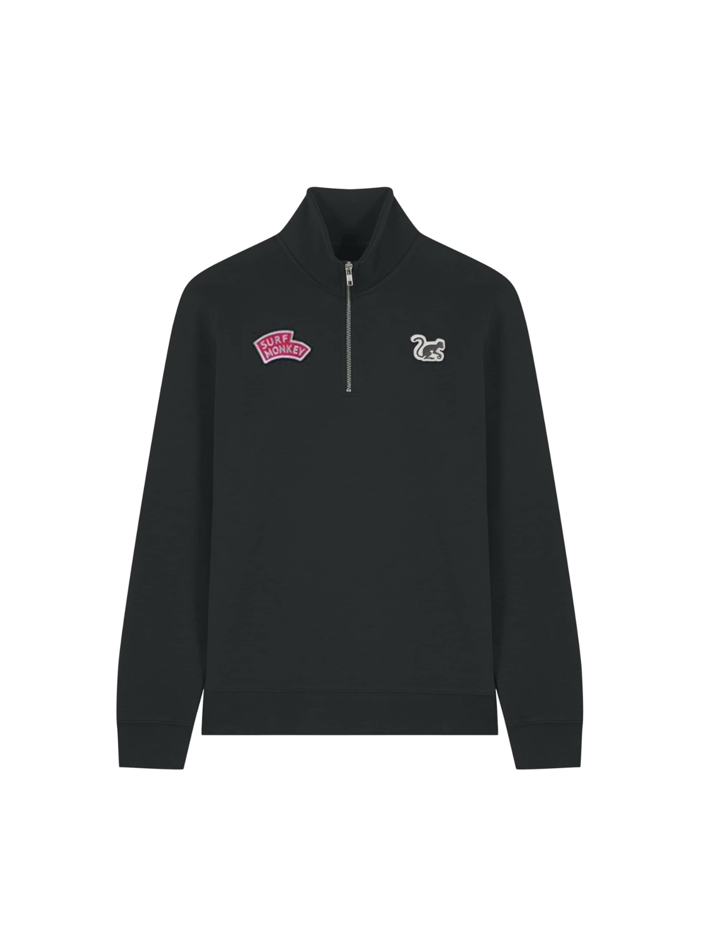 Surf Monkey - Sudadera en negro: frente